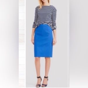 J. Crew Black Label Pencil Skirt in Blue